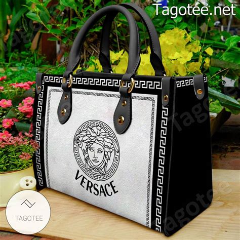 versace woman purse|versace black and white purse.